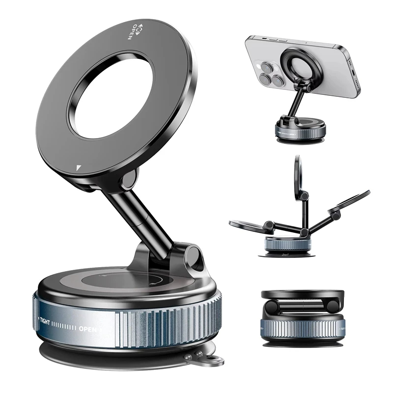 Falk360 - innowacyjny uchwyt na telefon z przyssawką - Czarny