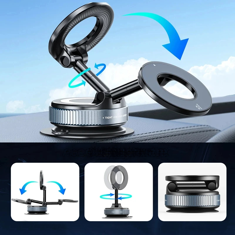 Falk360 - innowacyjny uchwyt na telefon z przyssawką - Czarny