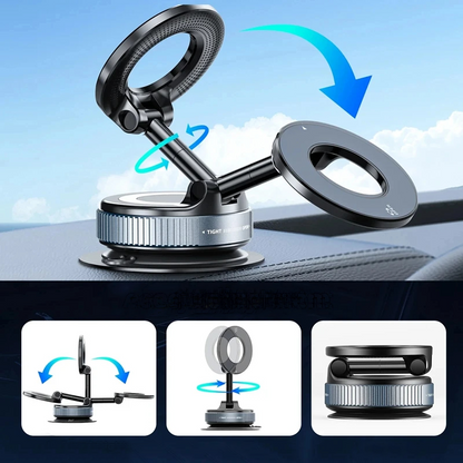 Falk360 - innowacyjny uchwyt na telefon z przyssawką - Czarny