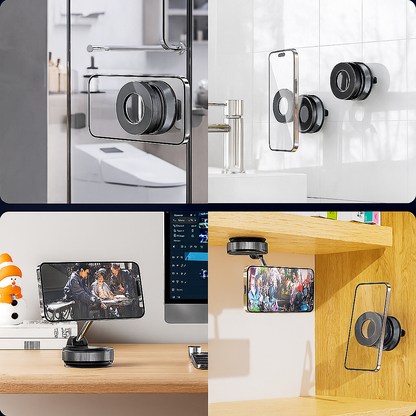 Falk360 - innowacyjny uchwyt na telefon z przyssawką - Czarny