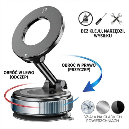 Falk360 - magnetyczny uchwyt na telefon, magsafe - Czarny